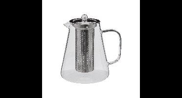 Secret de Gourmet - Theepot - glas/rvs - met filter - 1300 ml