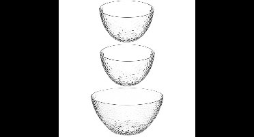 Secret de Gourmet voedsel/serveerschalen set - Kunststof - D25/D13 cm
