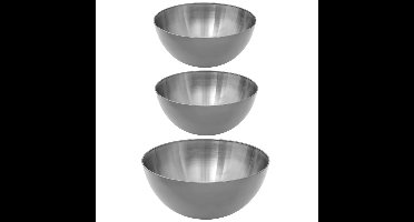 Secret de Gourmet voedsel/serveerschalen set - RVS - D29/D19 cm