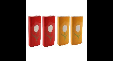 Set Radiatorbak waterverdampers 4x stuks - porselein - 20 x 8 cm