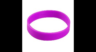 Siliconen armbandjes - stretch - paars - polsbandjes - volwassenen