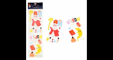 Sinterklaas raamstickers - 4 verschillende ontwerpen - voor kinderen
