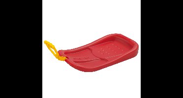 Sneeuw slee - slede met handvat - voor kinderen - 58 cm - rood - Kinderslee - kunststof