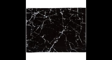 Snijplank marmer print - glas - 40 x 30 cm - serveerplank/hapjes plank