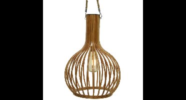 Solar hanglamp - bamboe - 28 cm - tuinverlichting