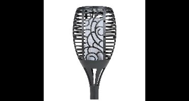 Solar tuinfakkel/tuinlamp vlam effect op zonne-energie 60 cm