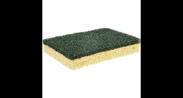 Sorbo Schuurspons - schoonmaakspons - groen schuurvlak - 13 x 9 x 2,5 cm - viscose