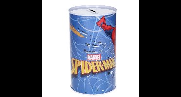 Spaarpot blik van Spiderman - kinderen - 10 x 17 cm - metaal