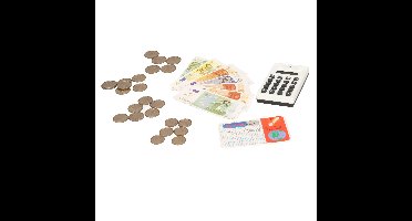 Speelgeld set - 2x - met rekenmachine en bankpasje - Winkeltje spelen