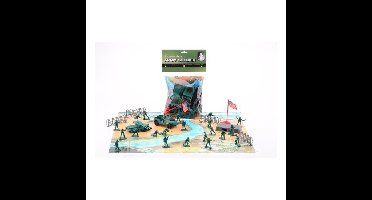 Speelgoed Army Forces speelset - met speelmat - leger soldaten