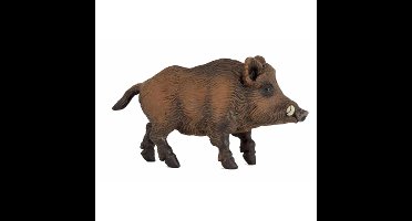 Speelgoed Wild zwijn - figuur - 9,5 cm - kunststof - speeldieren - dieren - speelfiguren
