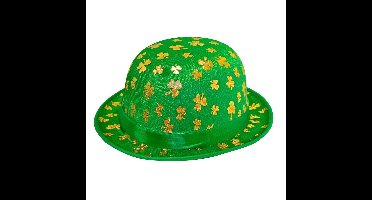 St. Patricks Day verkleed bolhoed groen met gouden klavers