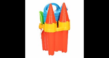 Strandkastelen emmerset oranje 7-delig - Action products