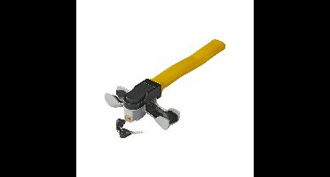 Stuurslot met twee sleutels - universeel - geel