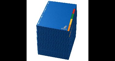 Stylex tabbladen set - 100x stuks - gekleurd - 23 ringen - A4 formaat - kunststof - voor ringmappen
