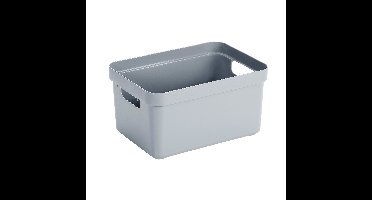Sunware Opbergbox Sigma - kunststof - blauw - 13 liter - 35 x 25 x 18 cm - Opbergbakken