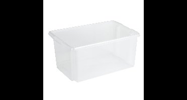 Sunware opslagbox Nesta - kunststof - 51 liter - transparant - 59 x 39 x 29 cm - stapelbaar