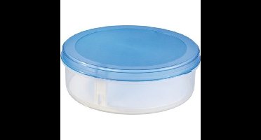 Taartdoos - 3x - transparant/blauw - rond - 35 cm - met lift - bewaardoos voor taart