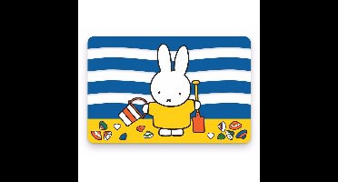 Tafel Placemats Nijntje op het strand - Set van 2x stuks - 44 x 29 cm - Ontbijt/diner