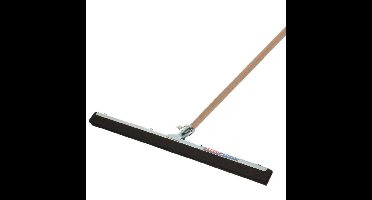 Talen Tools Vloer/douche trekker - metaal/stevig rubber 45 cm - dikke houten steel 140 cm