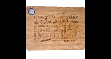 Tapas serveerplank - bamboe hout - rechthoek 38 x 28 cm - broodplank