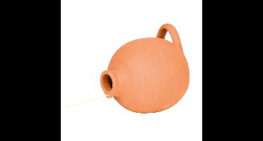 Terracotta vogelhuisje/schuilplek - pot voor Mussen/Mezen - vorstbestendig steen