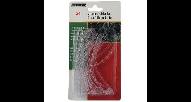 Trapleuning tie-wrap haakjes -24x st - kerstverlichting ophangen aan leuning - lichtsnoeren bevestig