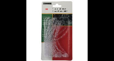 Trapleuning tie-wrap haakjes -36x st - kerstverlichting ophangen aan leuning - lichtsnoeren bevestig