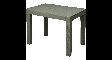 Tuin bijzettafeltje - groen - kunststof - 60 x 39 x 45 cm - koffietafel