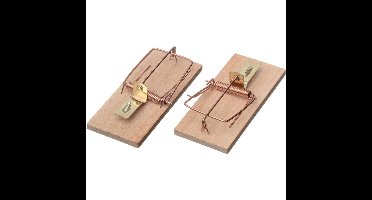 Ubbink Muizenval - 2x stuks - muizenklemmen - 10 cm - Ongediertebestrijding