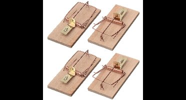 Ubbink Muizenval - 4x stuks - muizenklemmen - 10 cm - Ongediertebestrijding