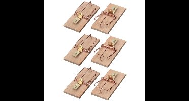 Ubbink Muizenval - 6x stuks - muizenklemmen - 10 cm - Ongediertebestrijding