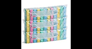 Ultra Clean Schuursponsjes - 72x - gekleurd - afwas of schoonmaak sponzen