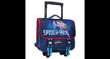 Vadobag Spider-Man Keep on Moving trolley/rugtas - blauw - 38 x 31 x 15 cm - kinderen
