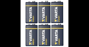Varta Energy Alkaline batterij - 6x - 9V - blokbatterij - LR61