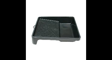 Verfbak - zwart - kunststof - 24 x 32 cm - voor verfrollers tot 18 cm