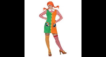 Verkleed kostuum - sterk Zweeds meisje - kostuum voor dames - carnavalskleding - Pippie