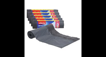 Vileda vuilniszakken / afvalzakken - extra sterk - 75x - 30 liter - grijs