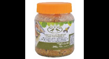 Vruchten pindakaas voor vogels - 340 gram - vogelvoer - vogels voeren - vruchtenpindakaas