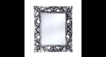 Wandspiegel Baroque - zilver - mdf frame - brede lijst - 43 x 54 cm - Gang - Toilet - Kamer