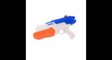 Waterpistool/waterpistolen wit/blauw 32 cm
