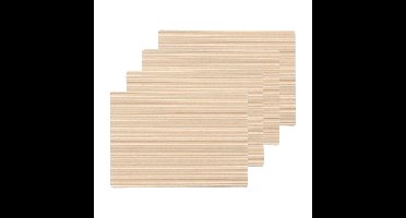Wicotex Placemats Othos - 4x - beige - 30 x 43 cm - anti slip laag - Teflon coating toplaag