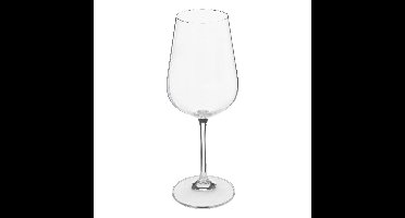 Wijnglazen set Lena - doosje 6x stuks - chique transparant glas - 36 CL
