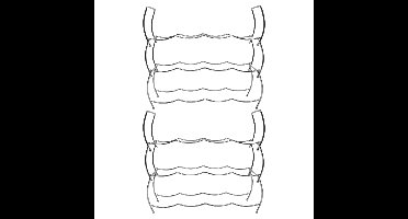 Wijnrek voor 24 flessen - chrome - metaal - 43 x 42 x 15 cm