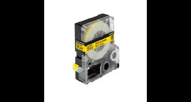 Huismerk Epson LC-3YBP9 (C53S624401) Labeltape 9mm Zwart op Geel