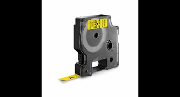 Huismerk DYMO D1 40918/S0720730 Labeltape 9mm Zwart op Geel