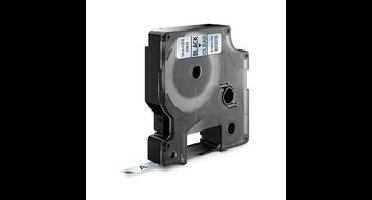 Huismerk DYMO D1 43610/S0720770 Labeltape 6mm Zwart op Transparant