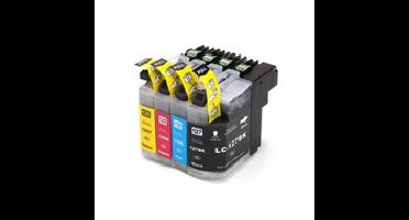 Huismerk Brother LC-125/LC-127 XL Inktcartridges Multipack (zwart + 3 kleuren)