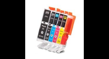 Huismerk Canon PGI-570/CLI-571 XL Inktcartridges Multipack (2x zwart + 3 kleuren)