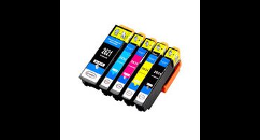 Huismerk Epson 26XL (T2636) Inktcartridges Multipack (2x zwart + 3 kleuren)